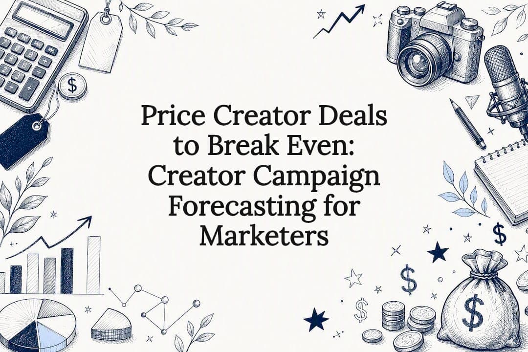 Price Creator Deals to Break Even: Creator Campaign Forecasting for Marketers
