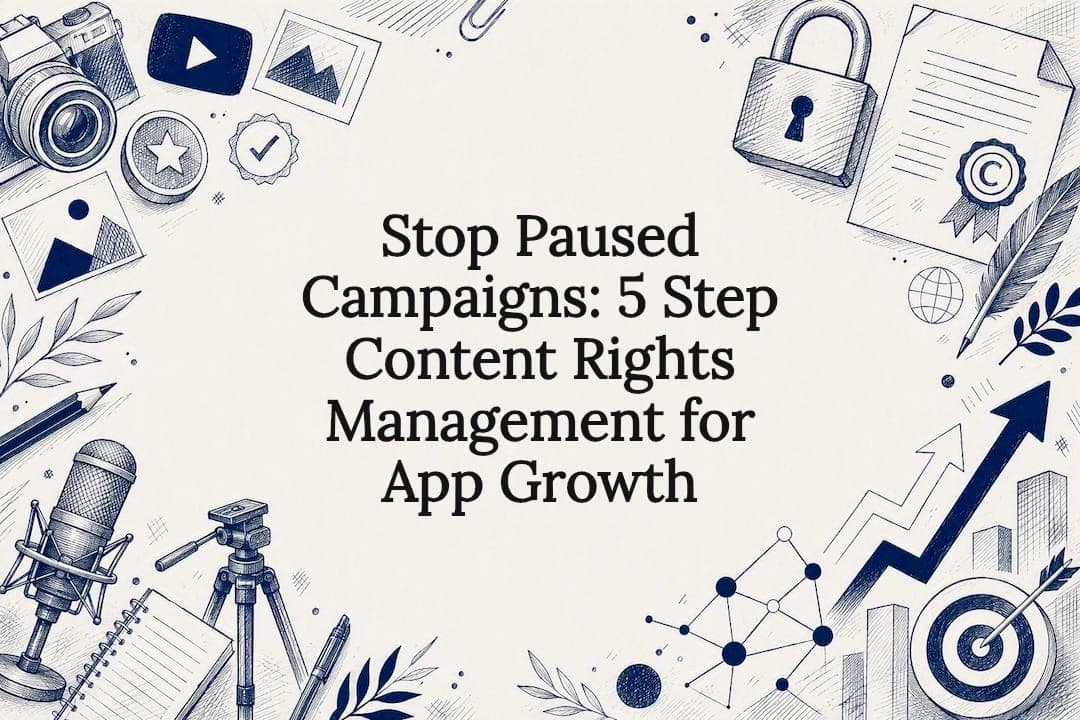 Stop Paused Campaigns: 5 Step Content Rights Management for App Growth