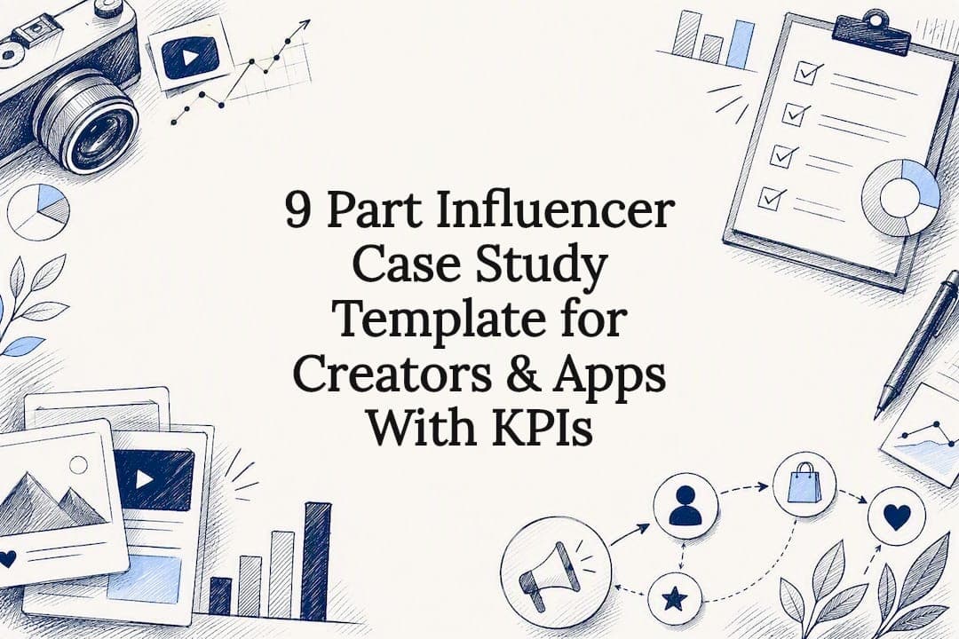 9 Part Influencer Case Study Template for Creators & Apps With KPIs
