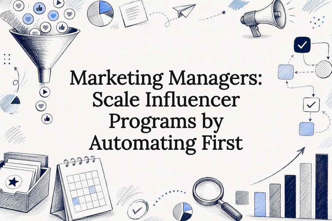 Marketing Managers: Scale Influencer Programs by Automating First
