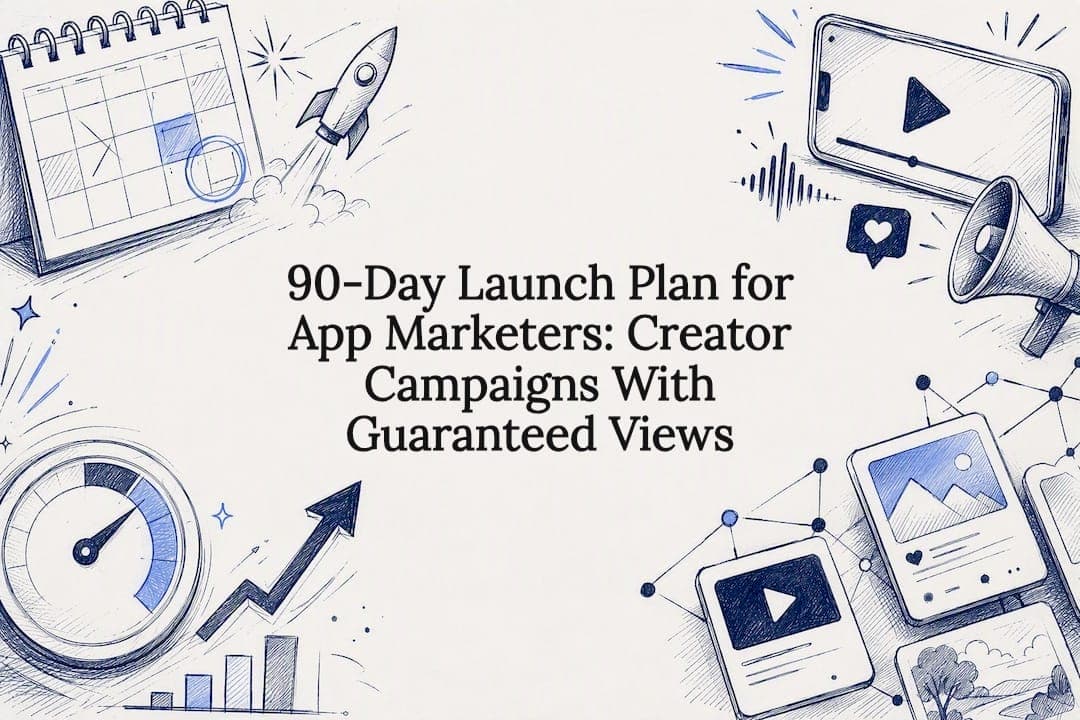 90-Day Launch Plan for App Marketers: Creator Campaigns With Guaranteed Views