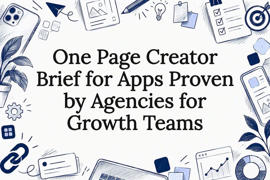 One Page Creator Brief for Apps Proven by Agencies for Growth Teams