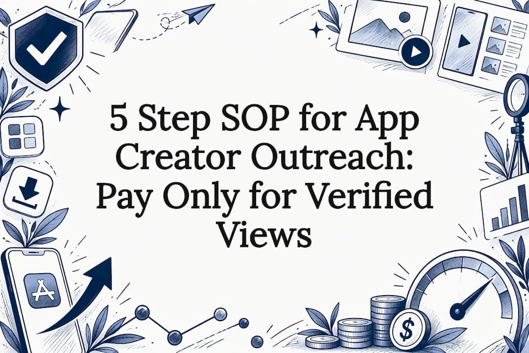 5 Step SOP for App Creator Outreach: Pay Only for Verified Views