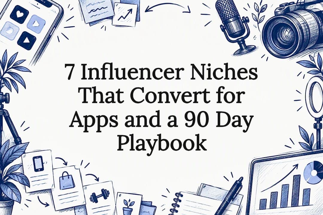 7 Influencer Niches That Convert for Apps and a 90 Day Playbook