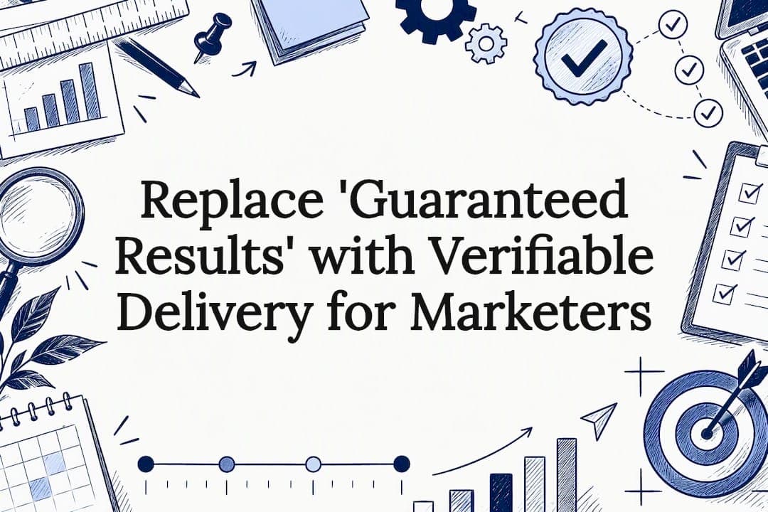 Replace 'Guaranteed Results' with Verifiable Delivery for Marketers