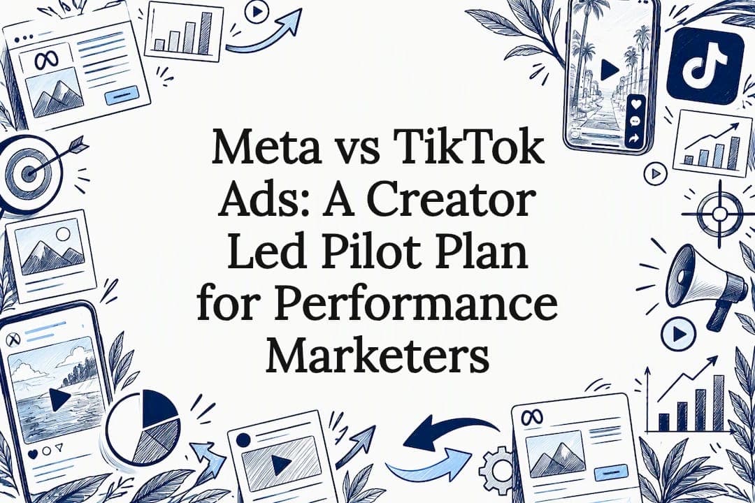 Meta vs TikTok Ads: A Creator Led Pilot Plan for Performance Marketers