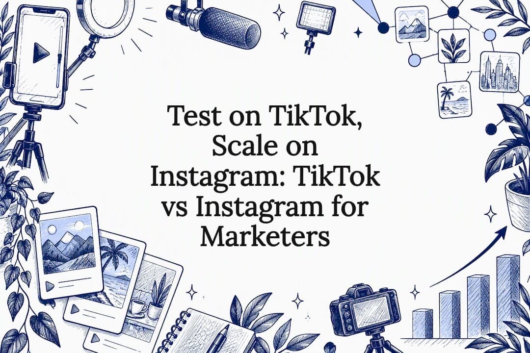 Test on TikTok, Scale on Instagram: TikTok vs Instagram for Marketers