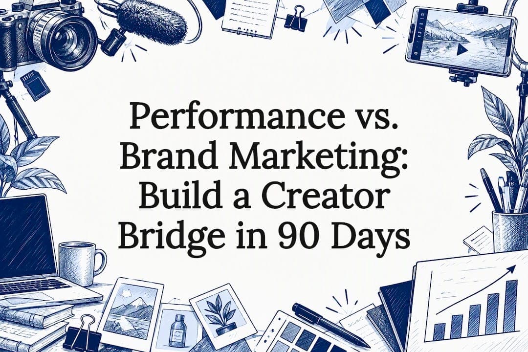 Performance vs. Brand Marketing: Build a Creator Bridge in 90 Days