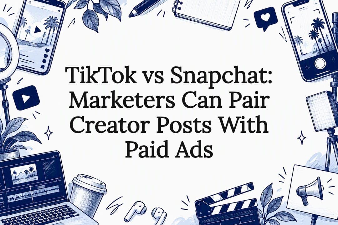 TikTok vs Snapchat: Marketers Can Pair Creator Posts With Paid Ads