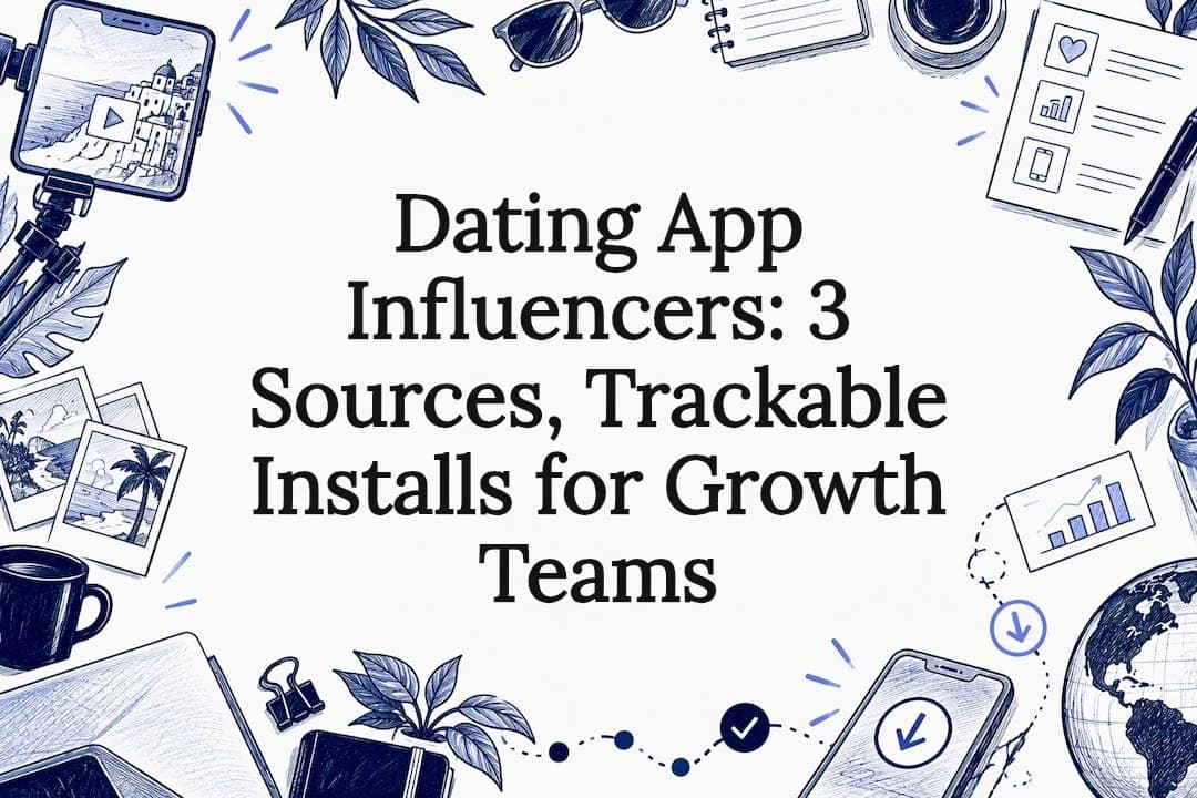 Dating App Influencers: 3 Sources, Trackable Installs for Growth Teams